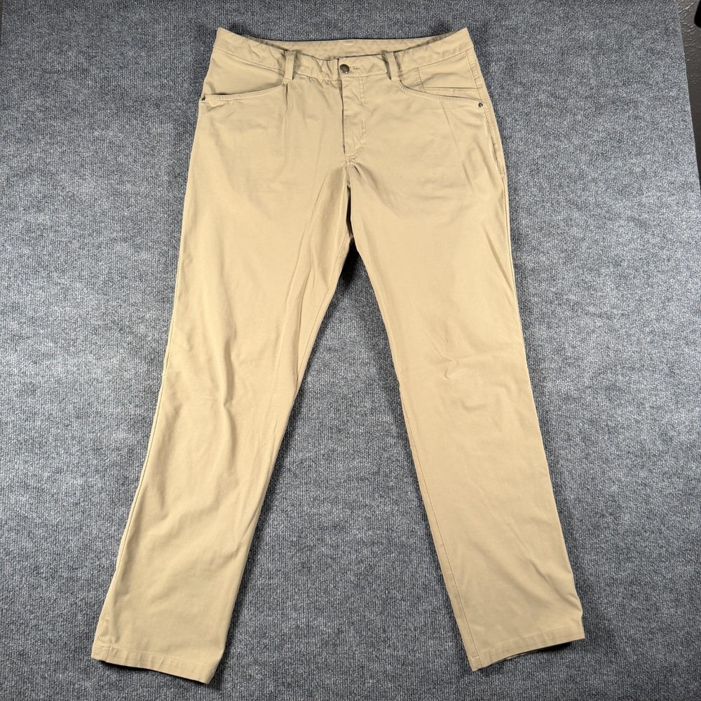 Lululemon Pants Mens 36x34 Beige ABC Commission Classic Fit Warpstreme